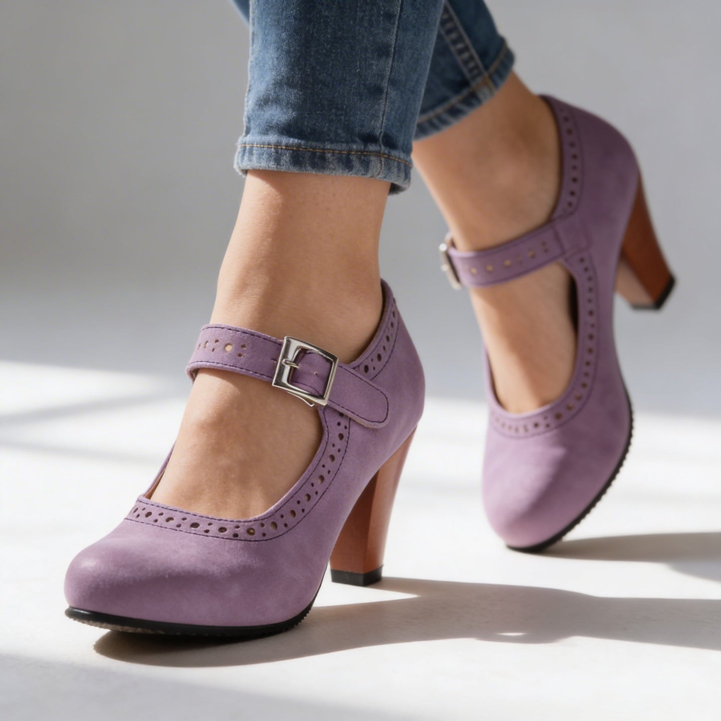 Women's Brogue Style Leather Loafers Klara