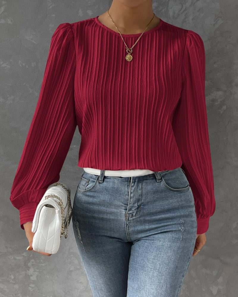 Women's Elegant Lantern Sleeve Blouse Klara