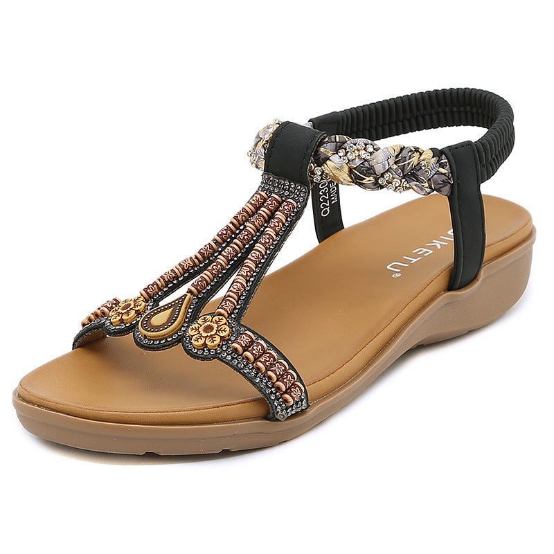 Women's Floral Open Toe Beach Sandals Klara