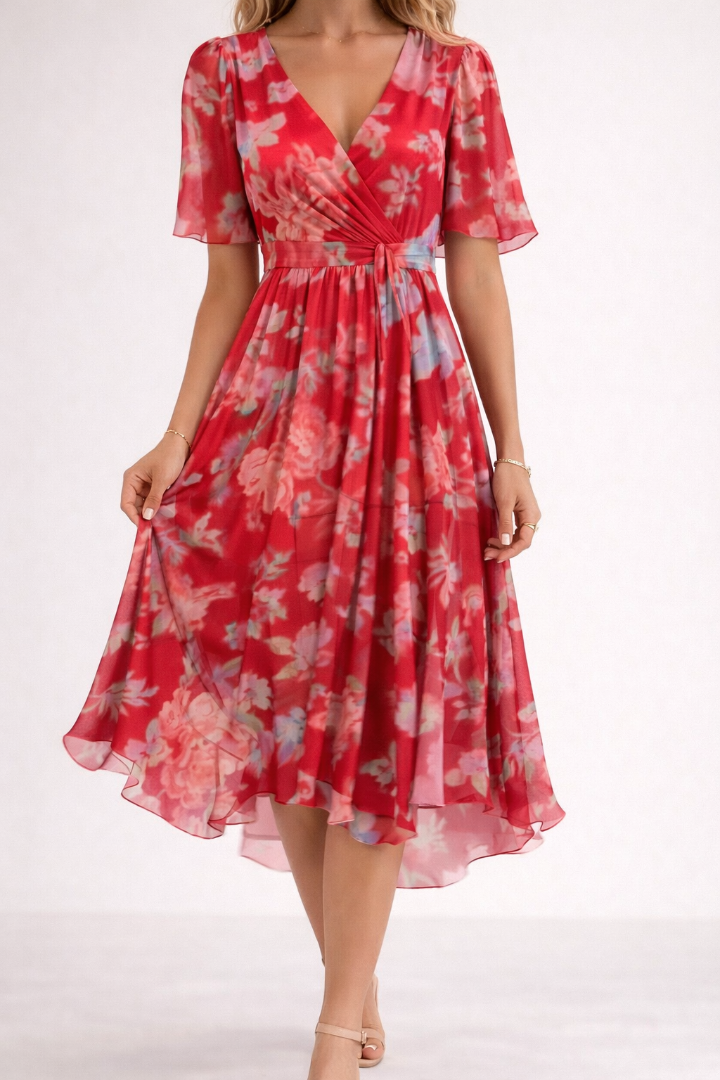 Women's Floral Print Mini Summer Dress Klara