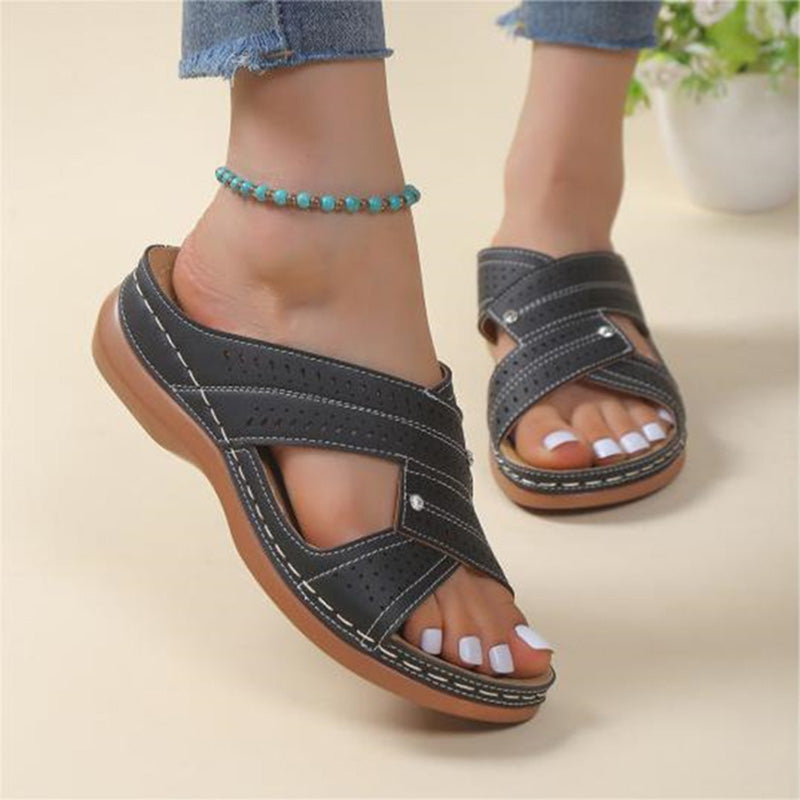 Women's PU Platform Casual Slippers Klara