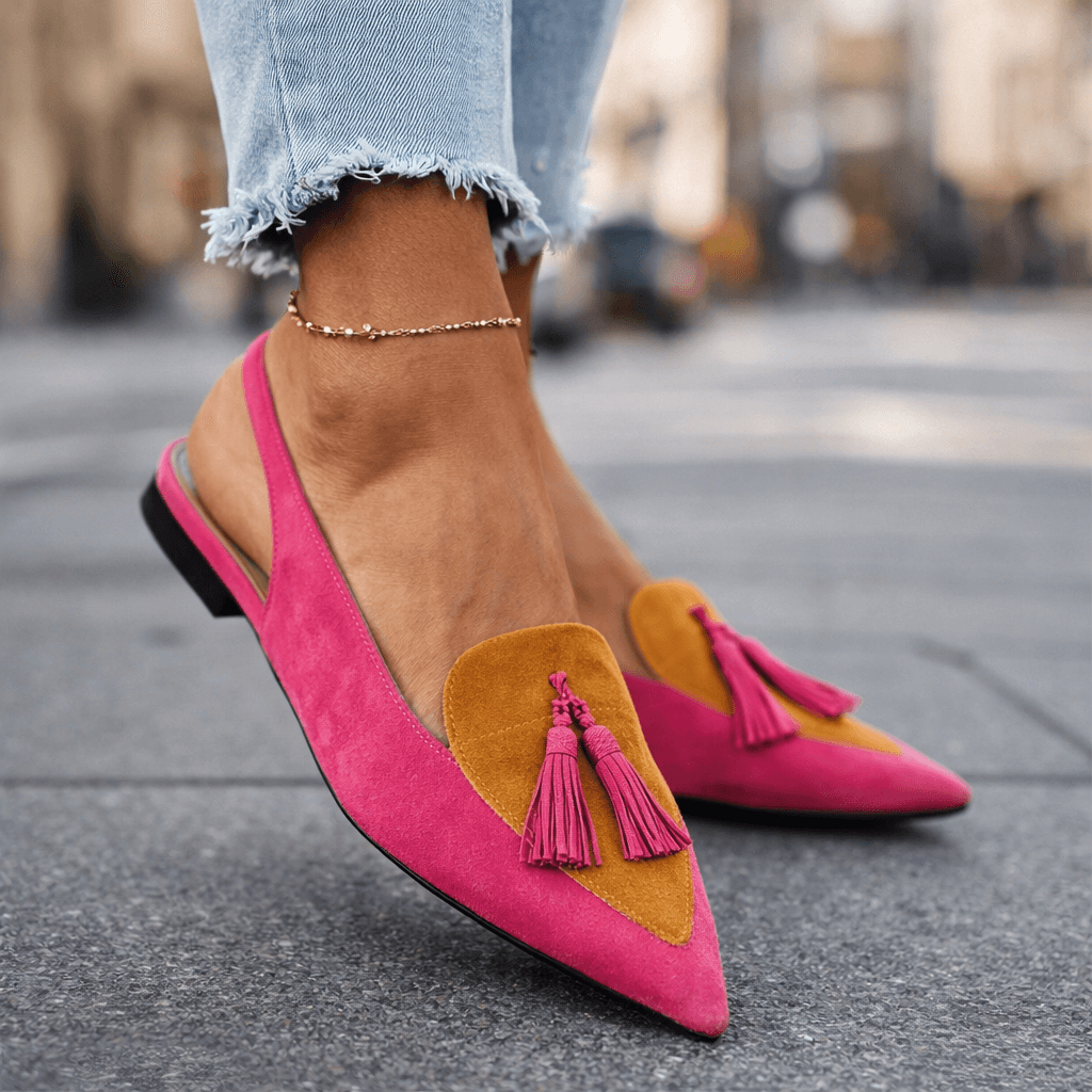 Women's Suede Slingback Pumps Klara