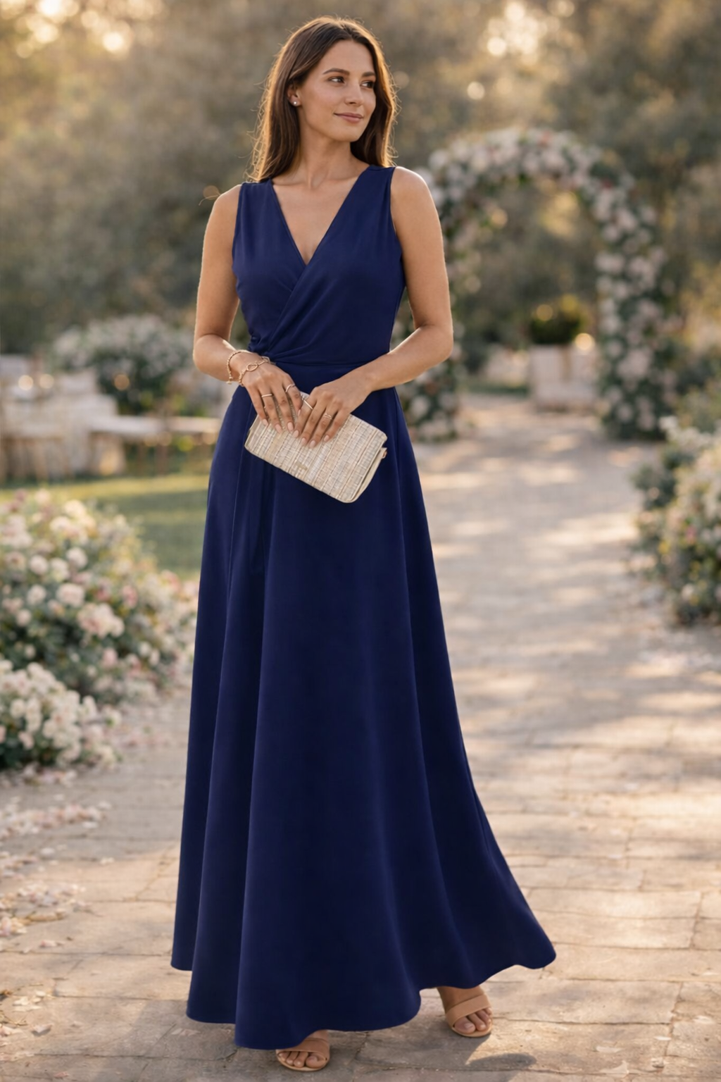 Women's Wrap Look Maxi Dress Klara