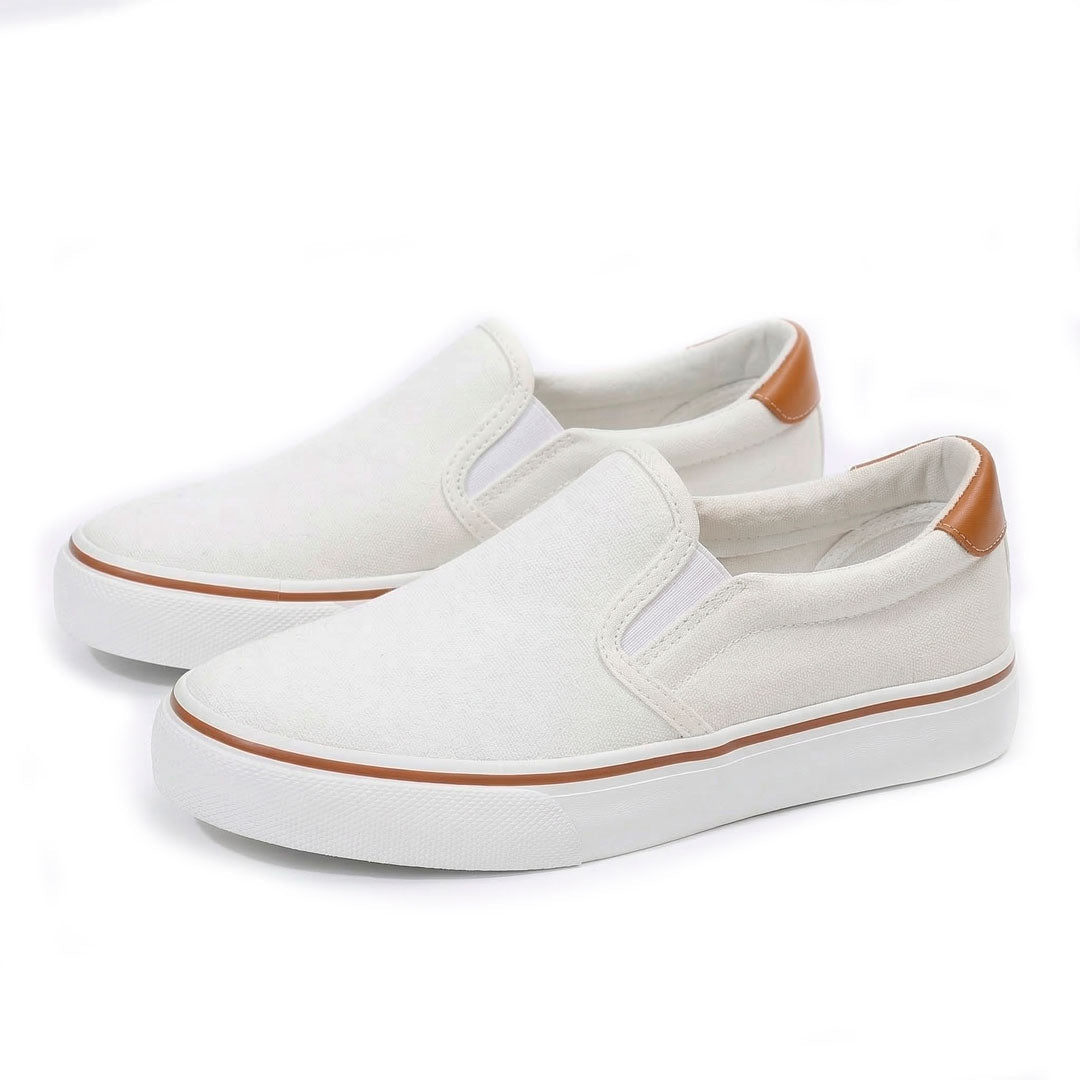Women's Breathable Canvas Slip-On Platform Sneakers Klara