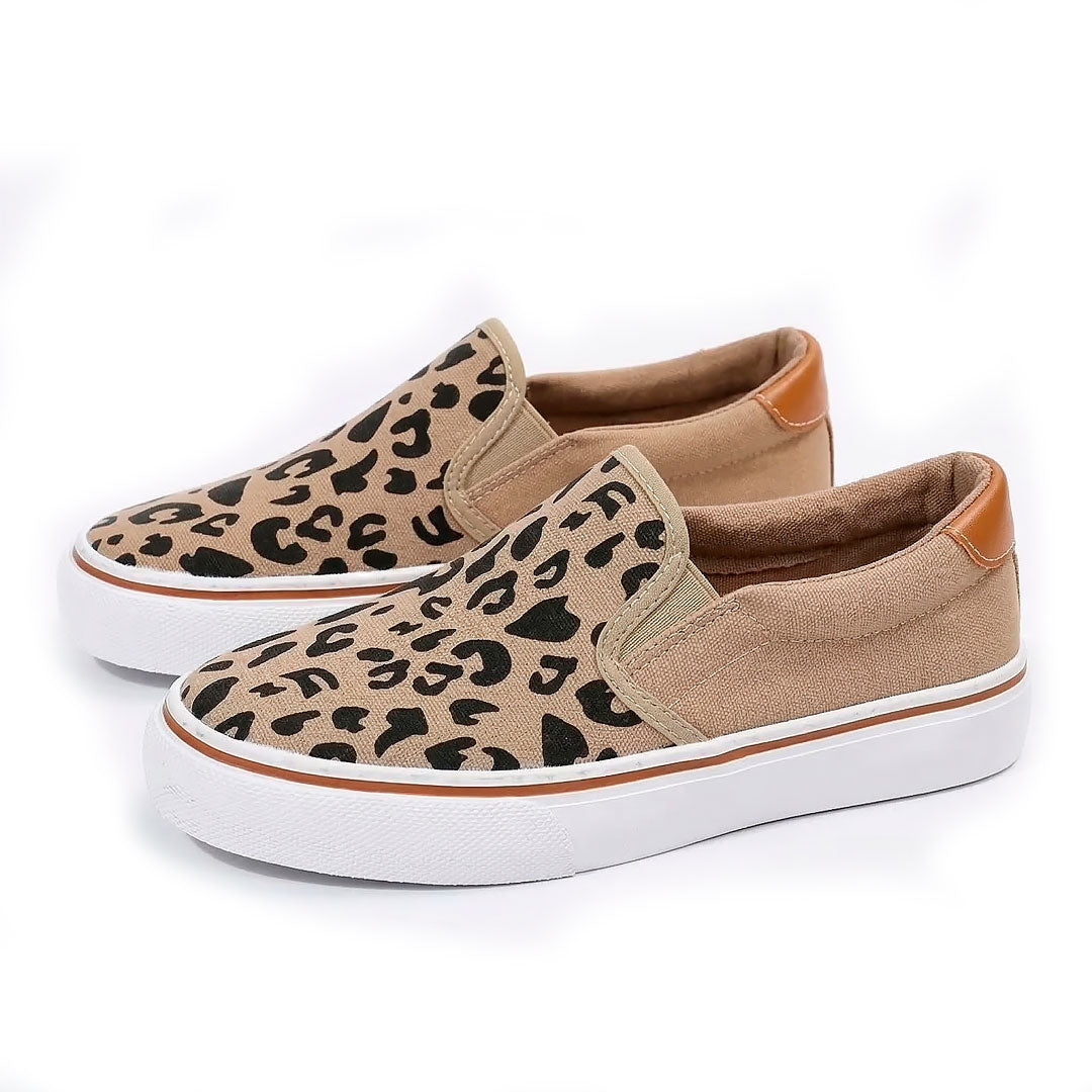 Women's Breathable Canvas Slip-On Platform Sneakers Klara