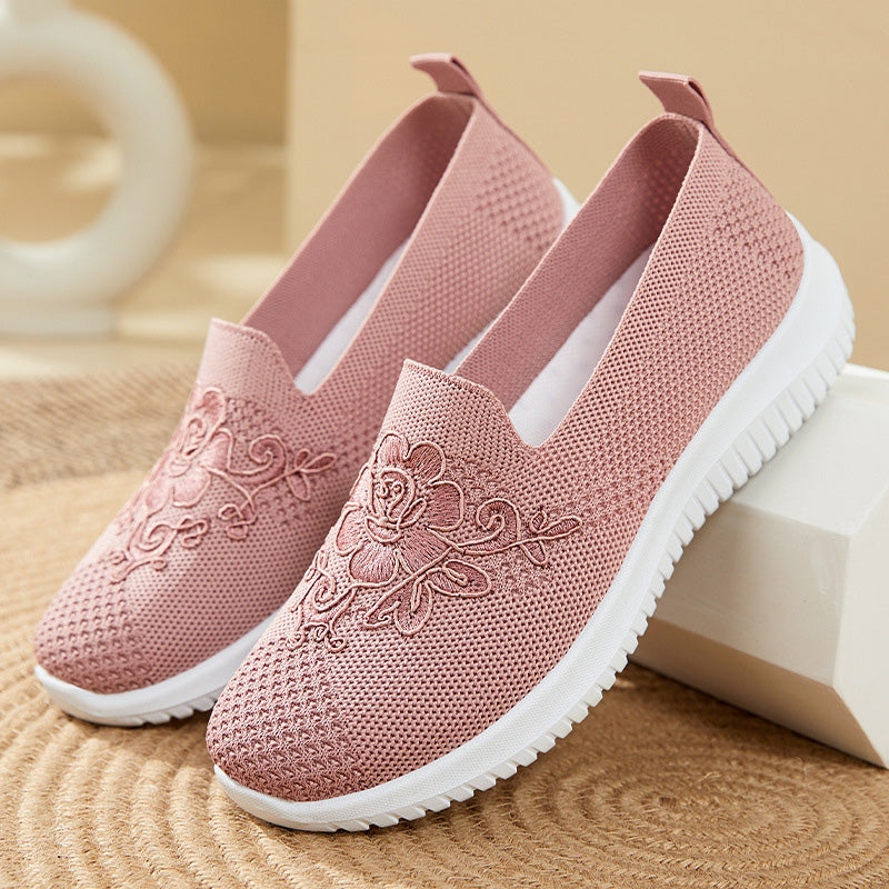 Women's Breathable Mesh Floral Embroidery Shoes Klara