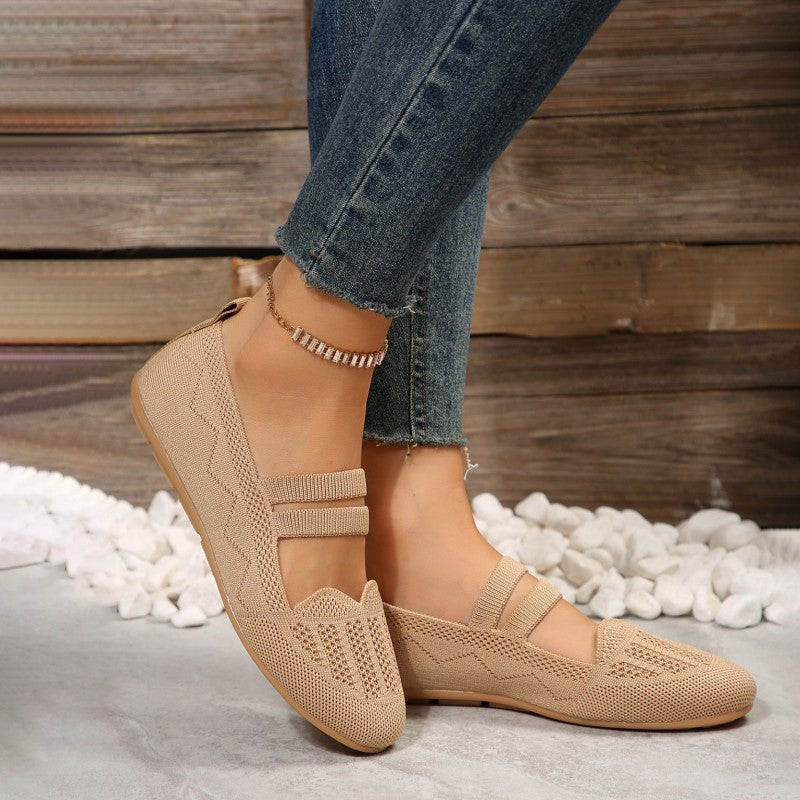 Women's Breathable Mesh Slip-On Flat Shoes Klara