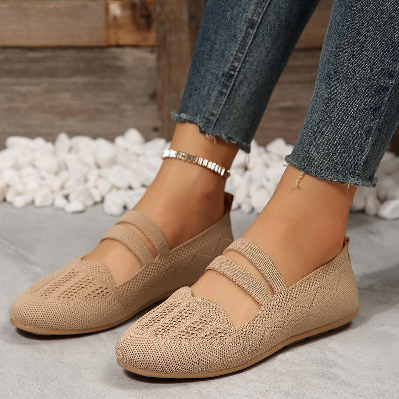 Women's Breathable Mesh Slip-On Flat Shoes Klara