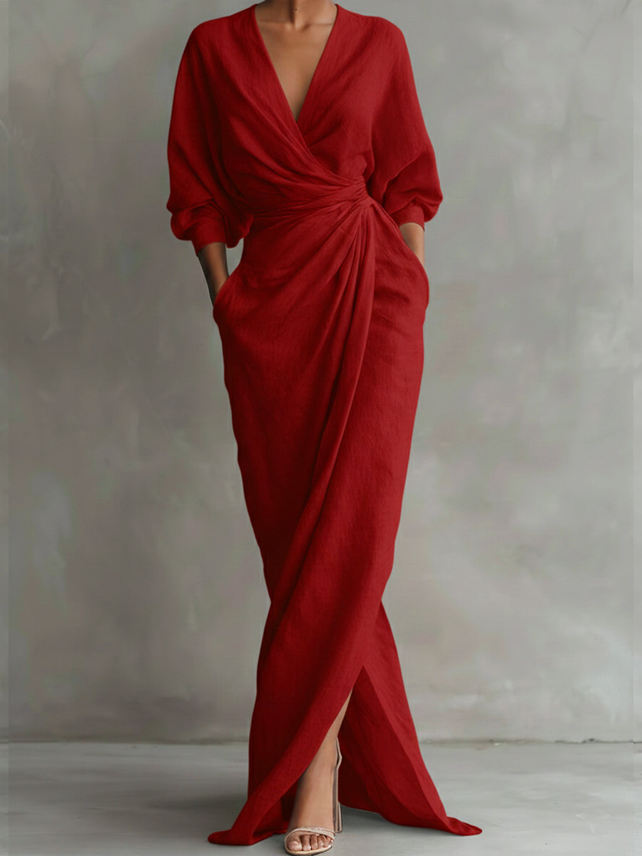 Women's Breathable V-Neck Summer Dress Klara