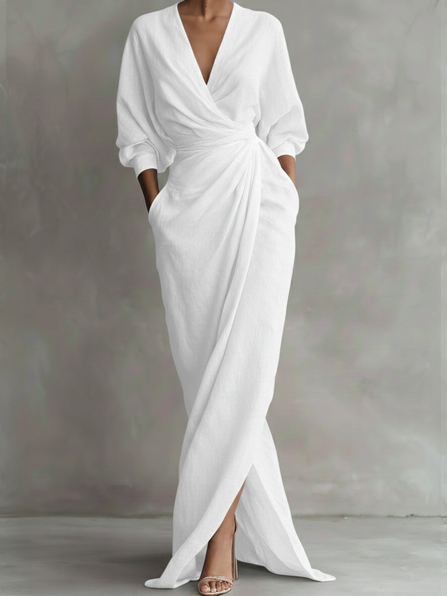 Women's Breathable V-Neck Summer Dress Klara