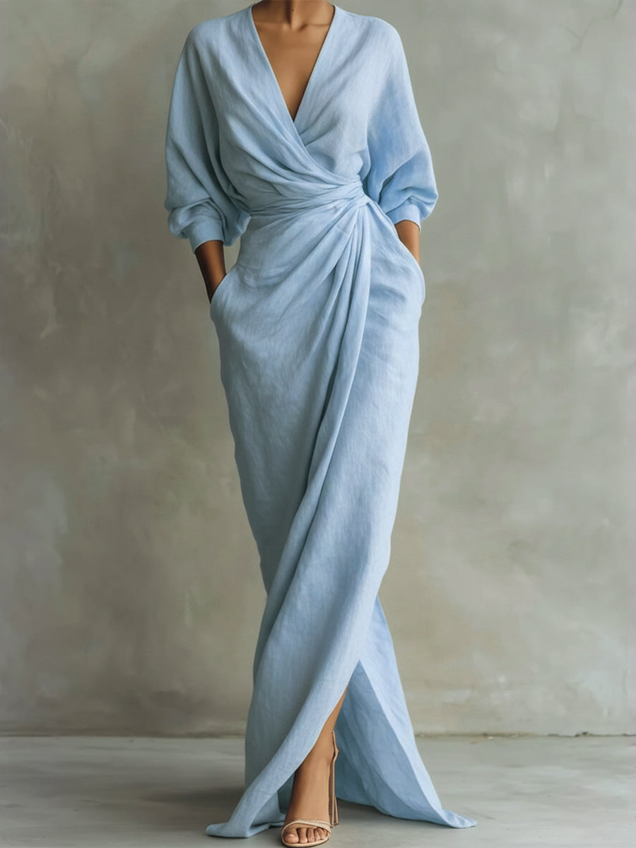 Women's Breathable V-Neck Summer Dress Klara