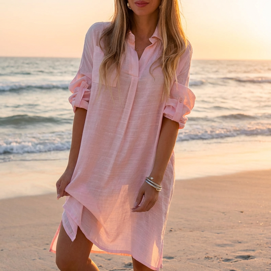 Women's Cotton-Linen Classic Shirt Klara