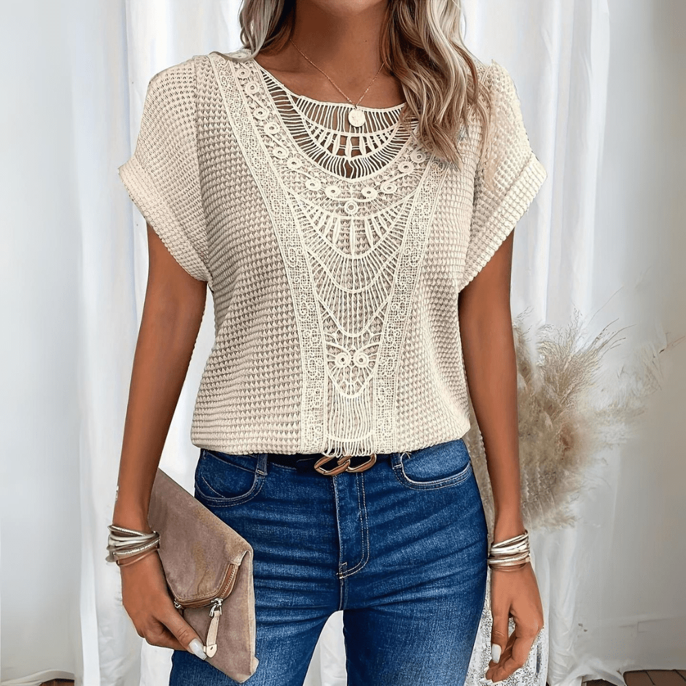 Women's Elegant Lace Detail Blouse Klara