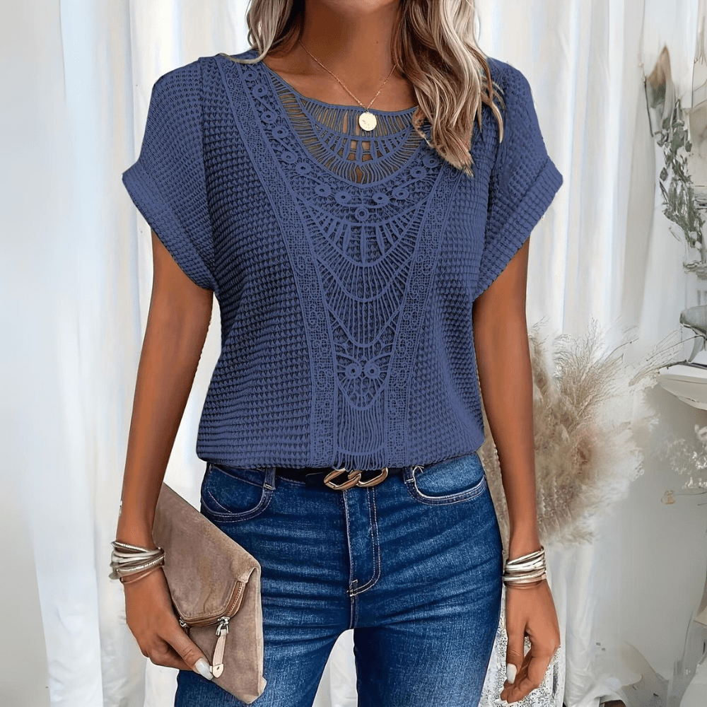 Women's Elegant Lace Detail Blouse Klara
