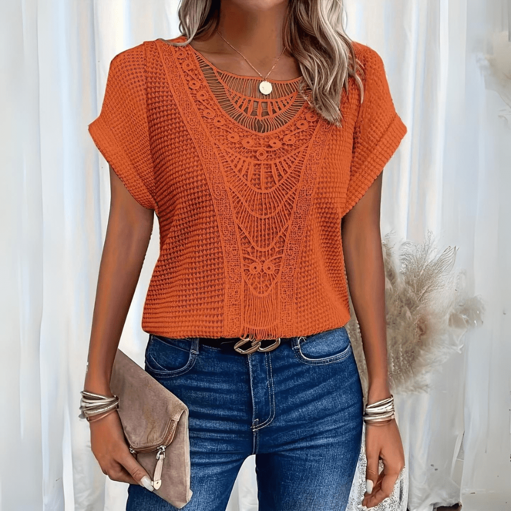 Women's Elegant Lace Detail Blouse Klara
