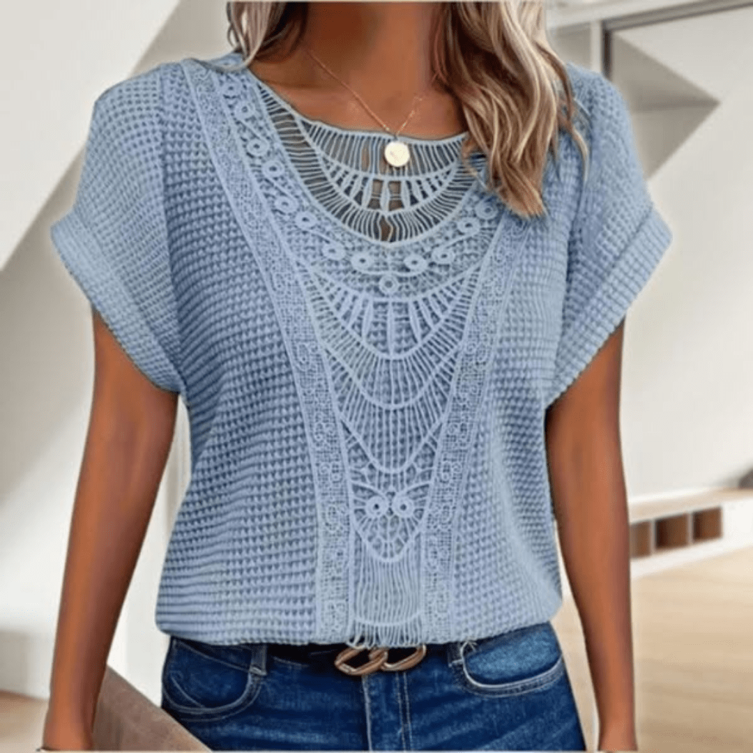 Women's Elegant Lace Detail Blouse Klara