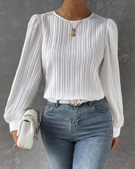 Women's Elegant Lantern Sleeve Blouse Klara