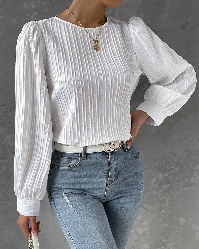 Women's Elegant Lantern Sleeve Blouse Klara