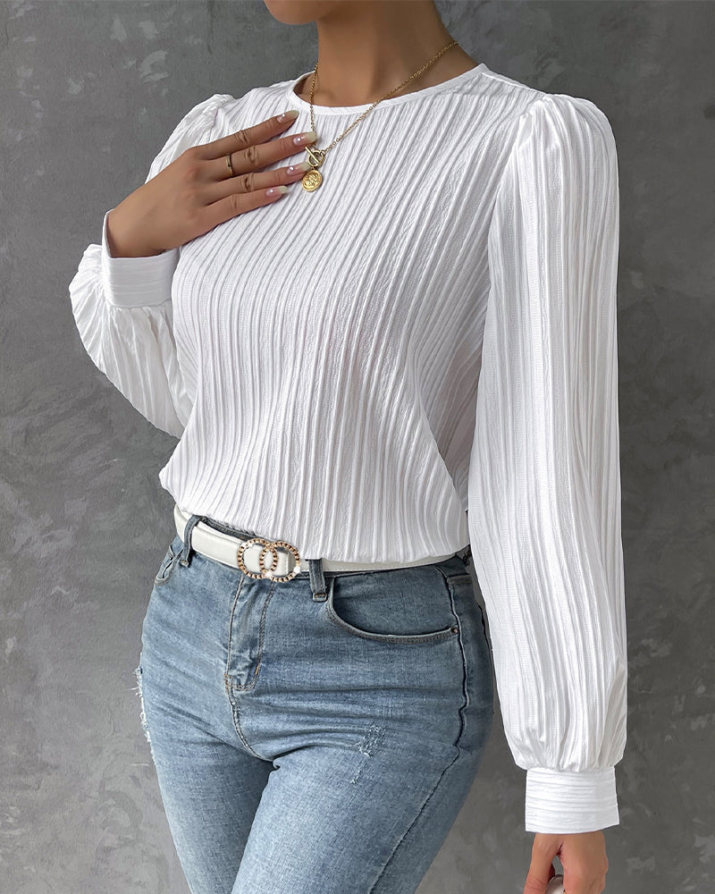 Women's Elegant Lantern Sleeve Blouse Klara