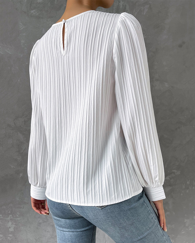 Women's Elegant Lantern Sleeve Blouse Klara