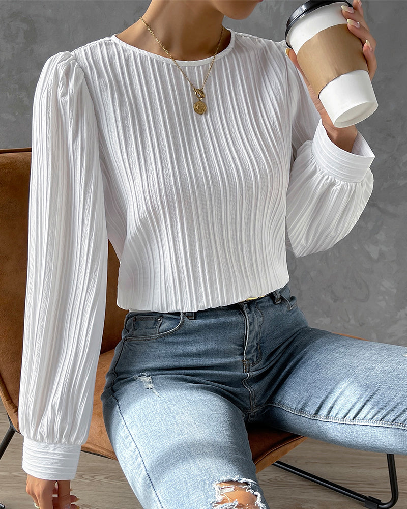 Women's Elegant Lantern Sleeve Blouse Klara