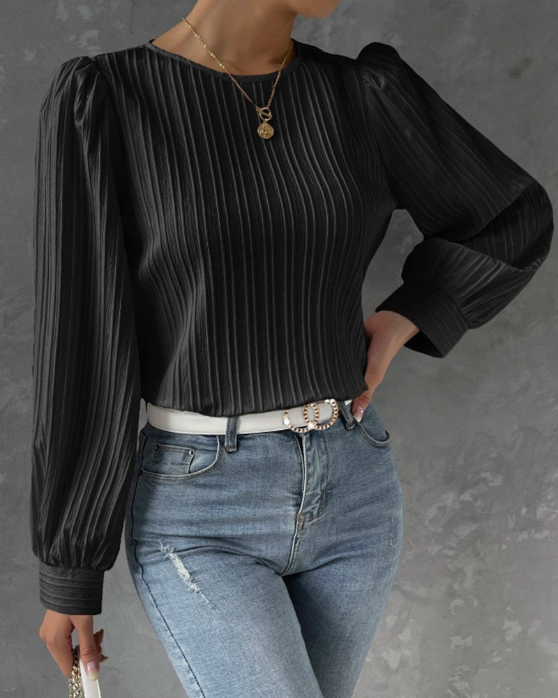 Women's Elegant Lantern Sleeve Blouse Klara