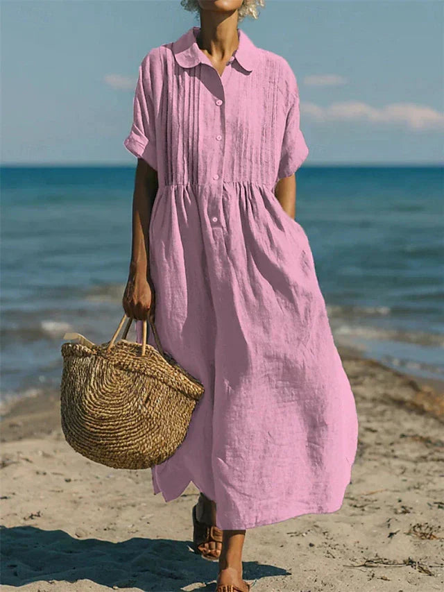 Women's Flattering Flowing Maxi Dress Klara