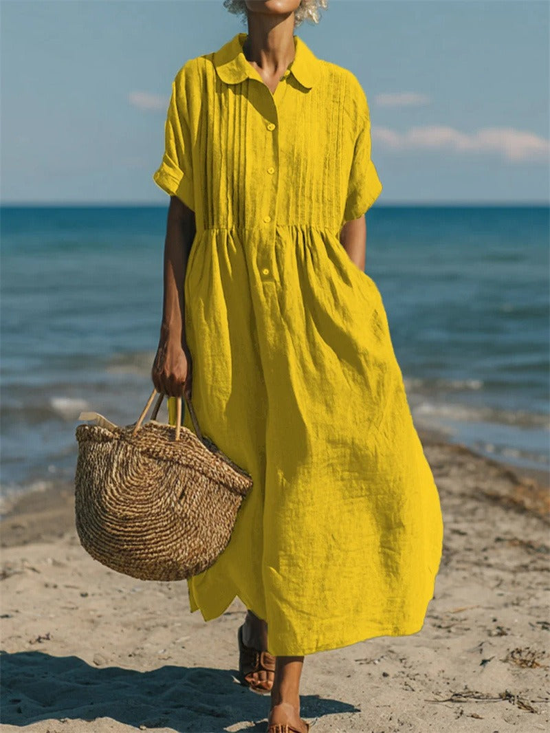 Women's Flattering Flowing Maxi Dress Klara