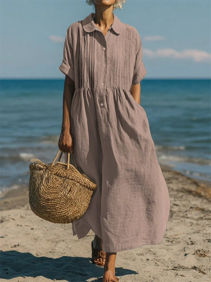 Women's Flattering Flowing Maxi Dress Klara