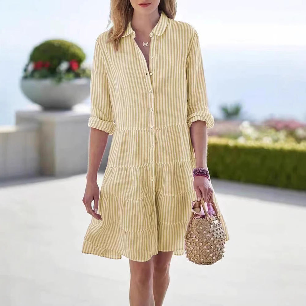Women's Flattering Neckline Summer Dress Klara