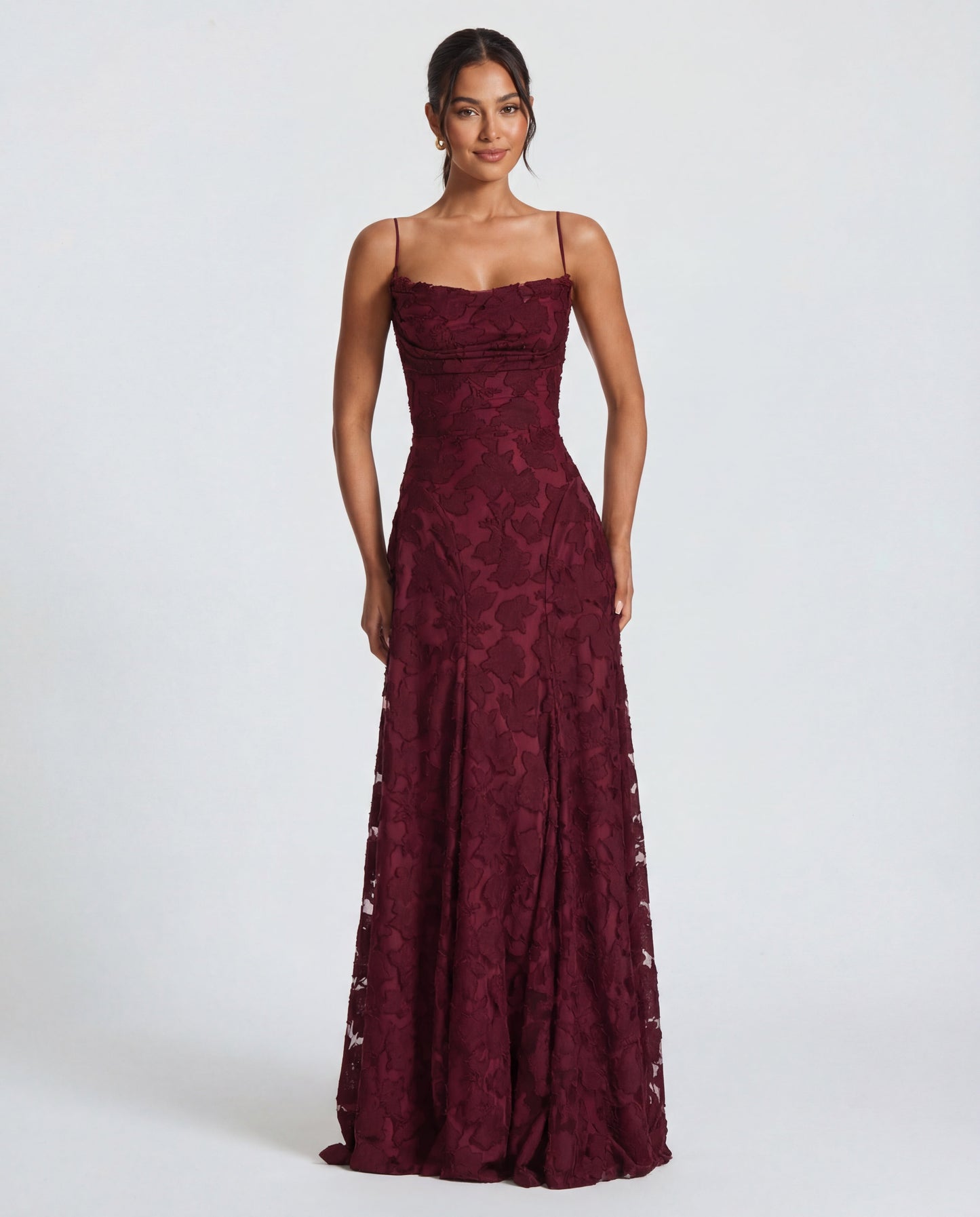 Women's Floral Burnout Maxi Dress Klara