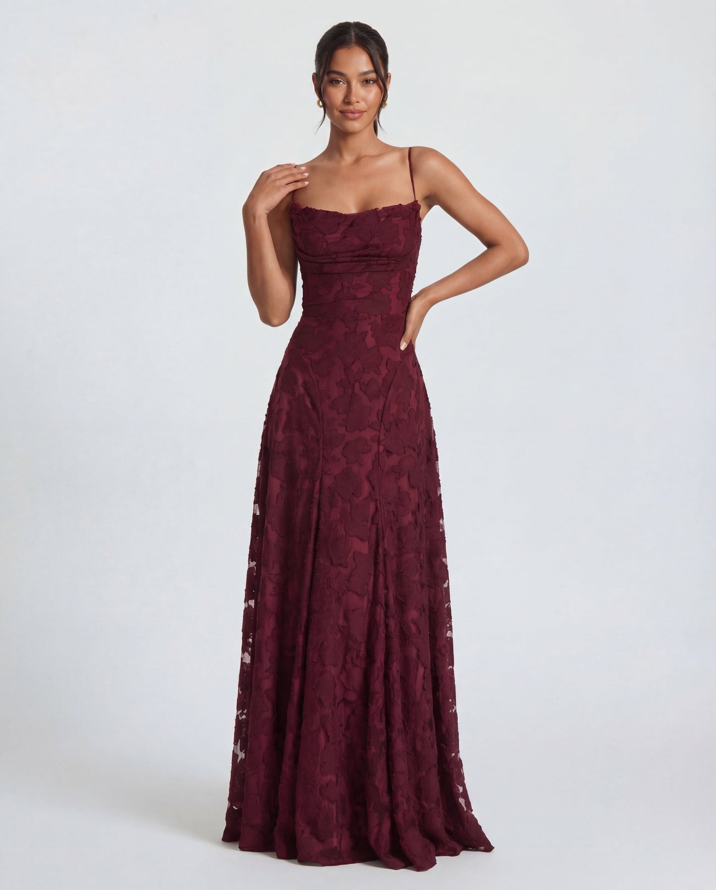 Women's Floral Burnout Maxi Dress Klara