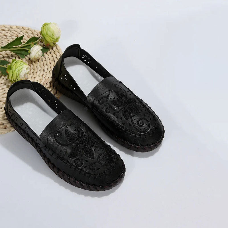 Women's Floral Embroidery Flat Shoes Klara