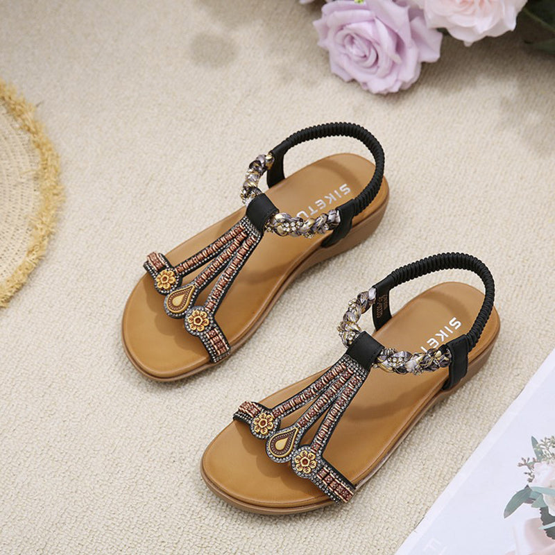 Women's Floral Open Toe Beach Sandals Klara