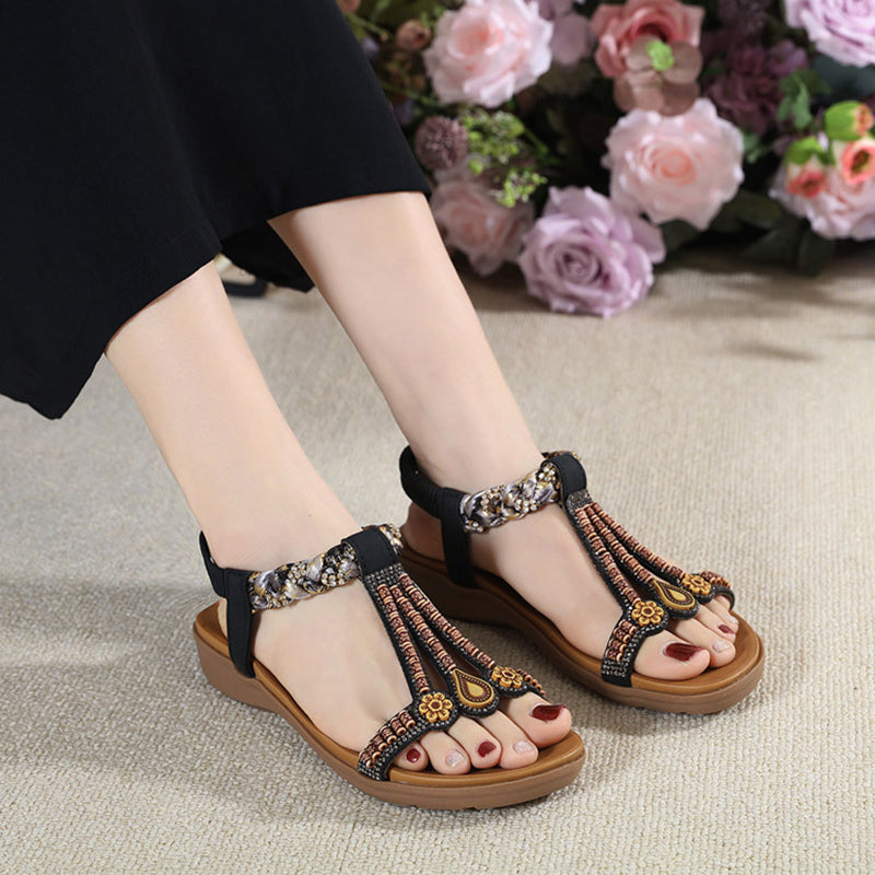 Women's Floral Open Toe Beach Sandals Klara