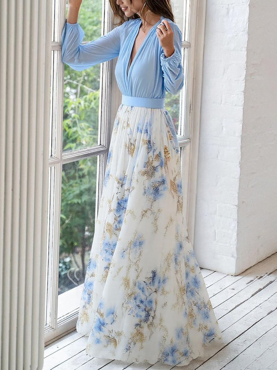 Women's Floral Print Maxi Dress Klara