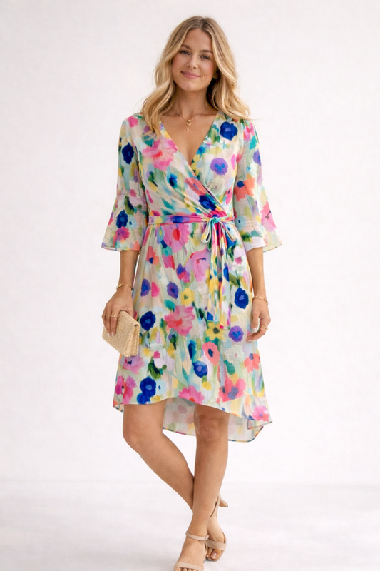 Women's Floral Print Mini Summer Dress Klara