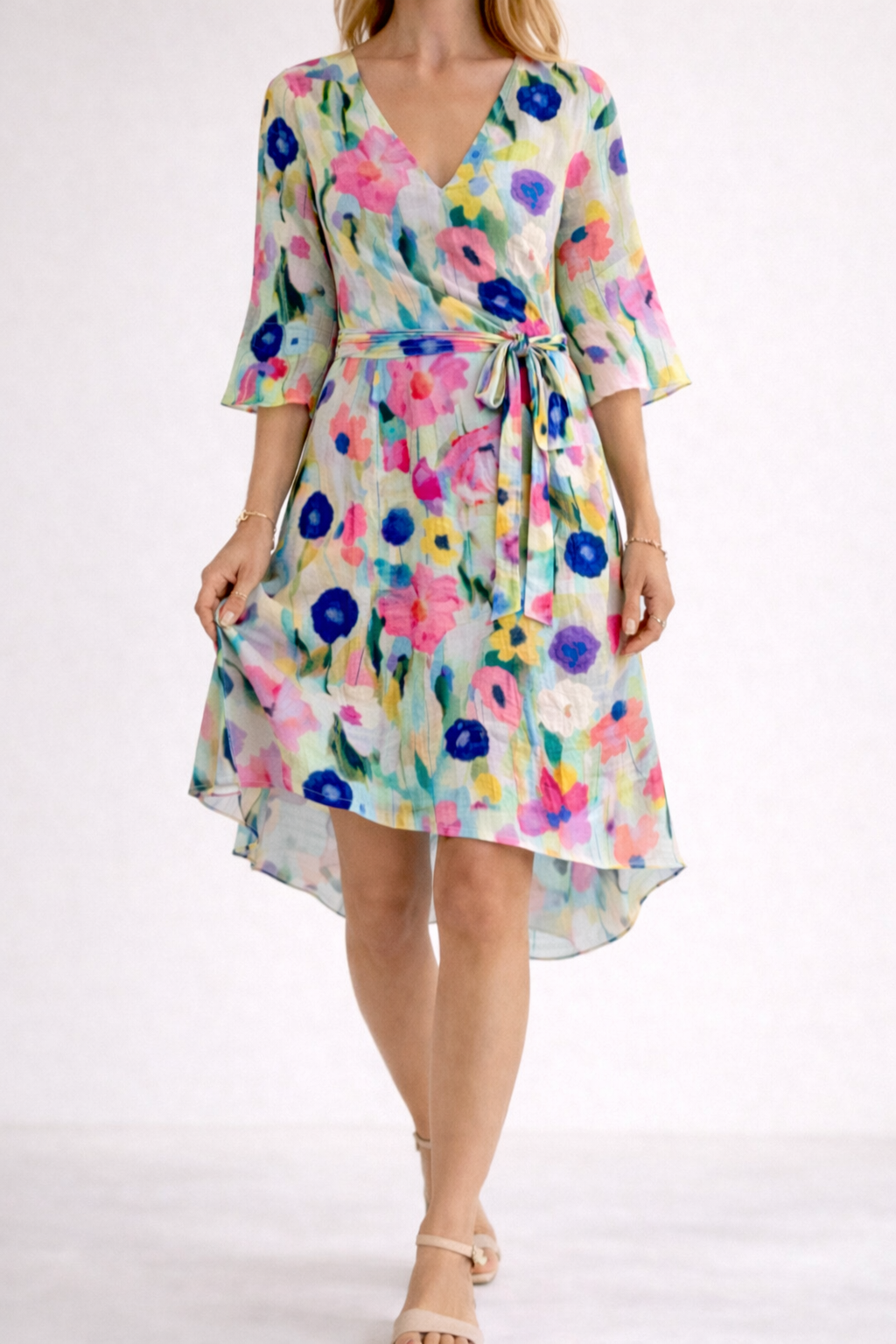 Women's Floral Print Mini Summer Dress Klara