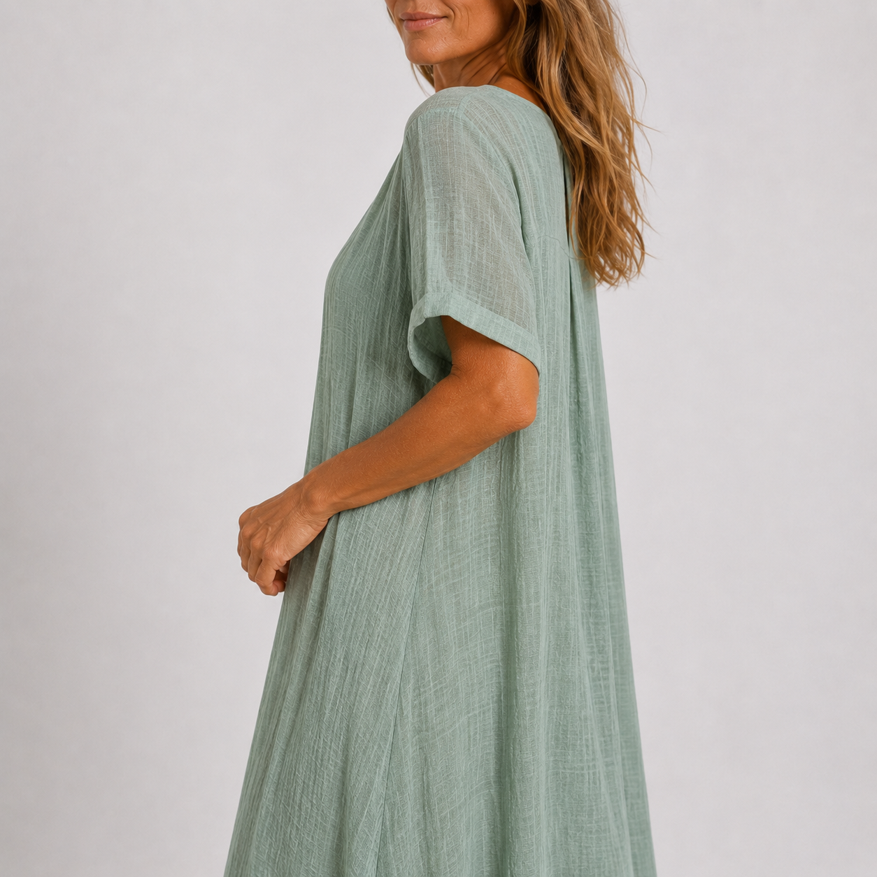 Women's Flowing V-Neck Maxi Dress Klara