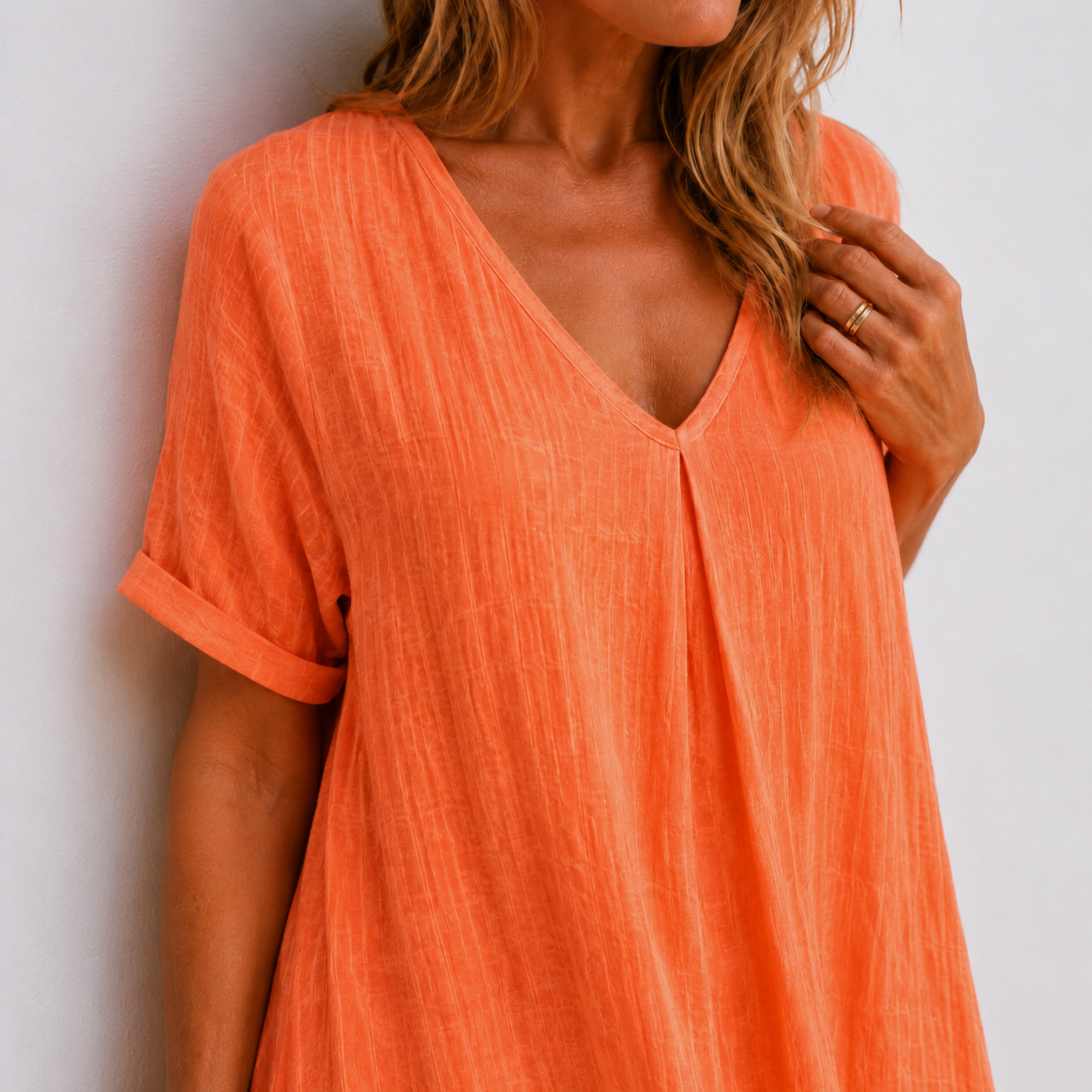 Women's Flowing V-Neck Maxi Dress Klara