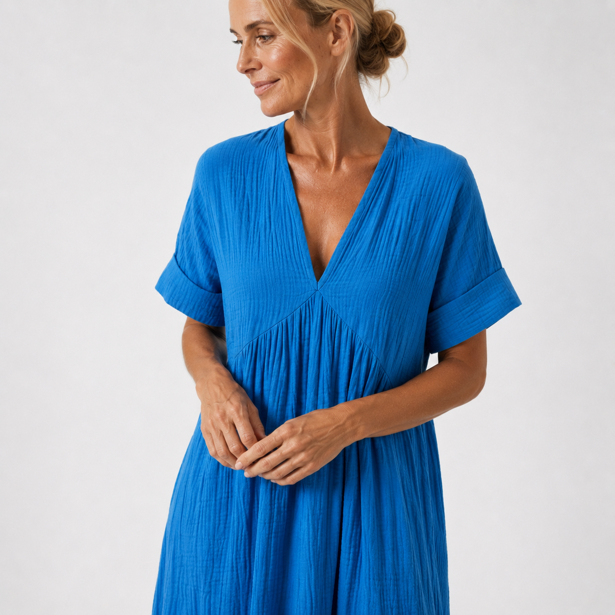 Women's Flowy Cotton Maxi Dress Klara