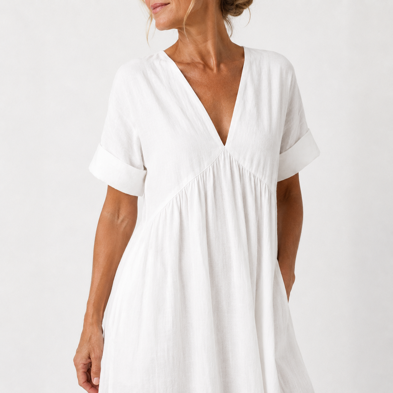 Women's Flowy Cotton Maxi Dress Klara