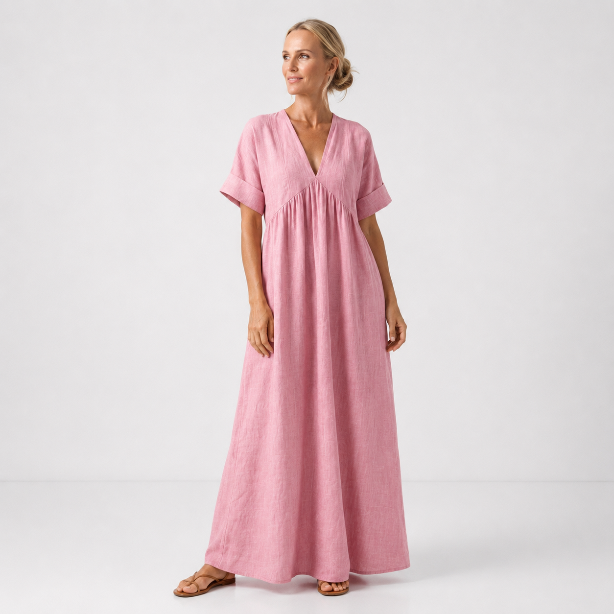 Women's Flowy Cotton Maxi Dress Klara