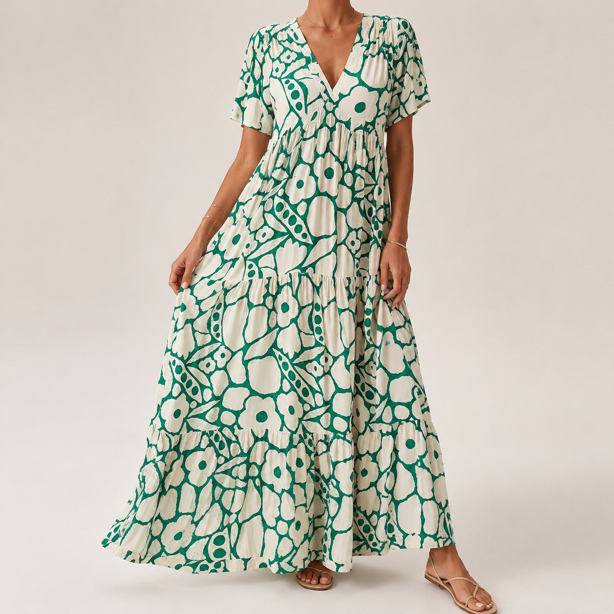 Women's Fluid Bohemian Maxi Dress Klara