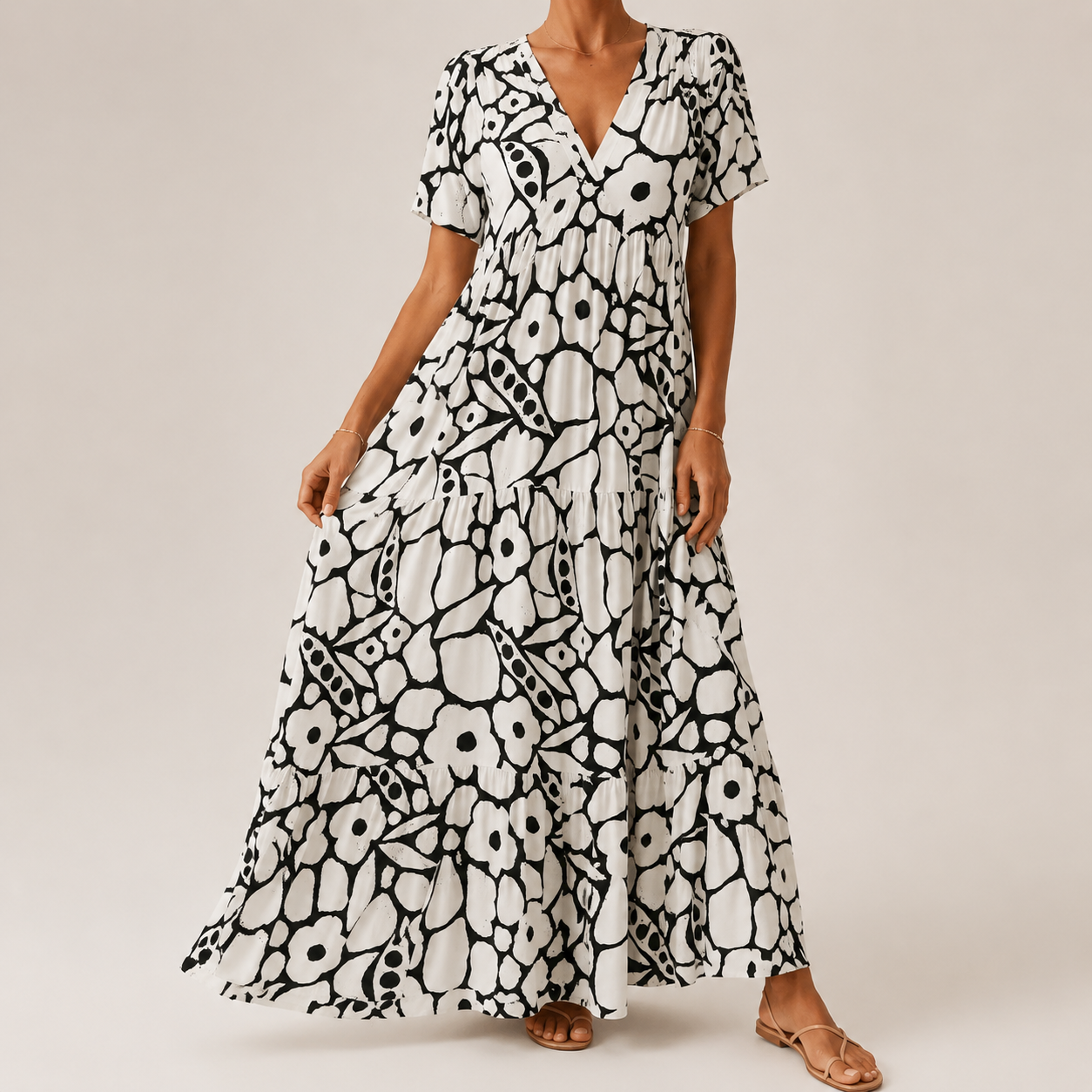 Women's Fluid Bohemian Maxi Dress Klara