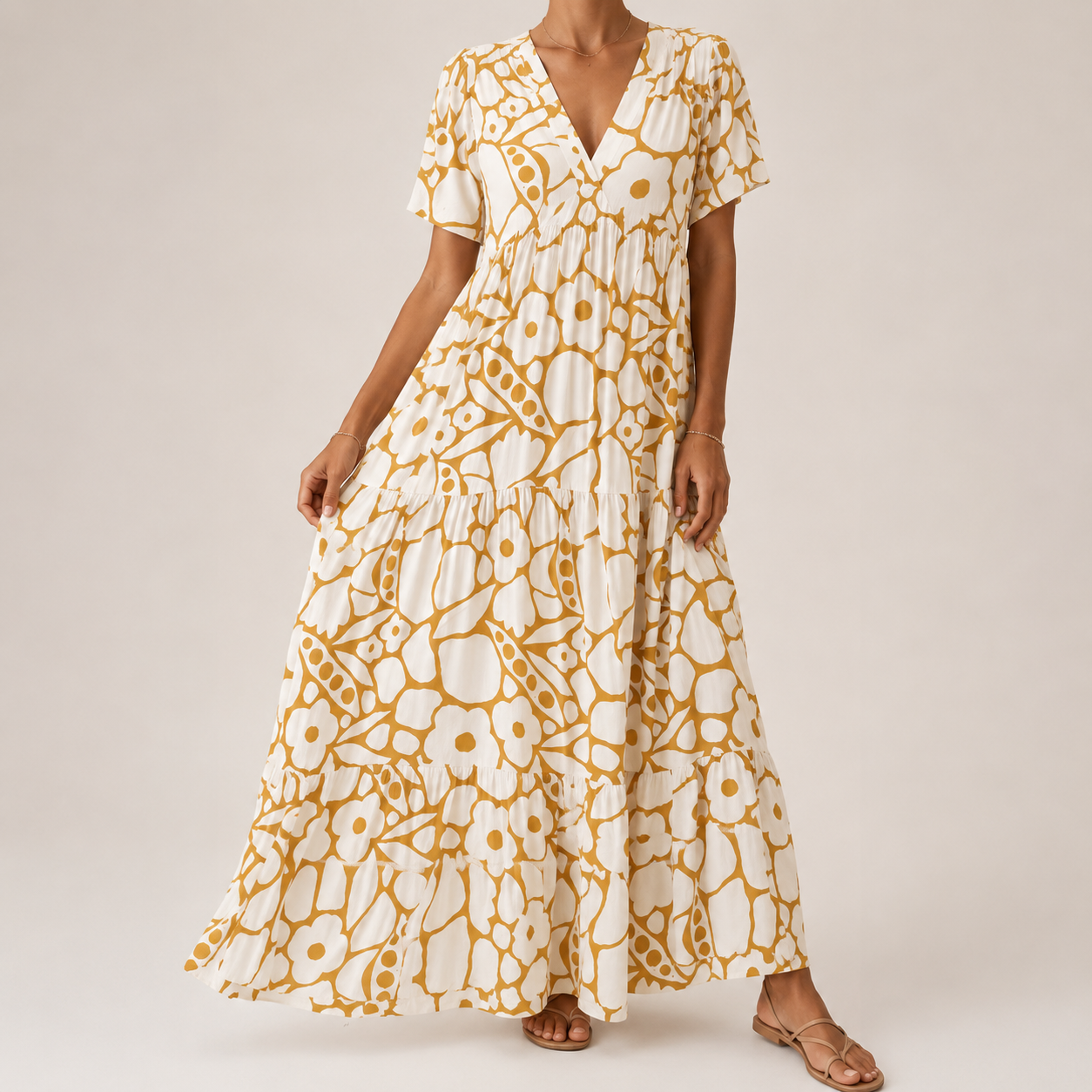 Women's Fluid Bohemian Maxi Dress Klara