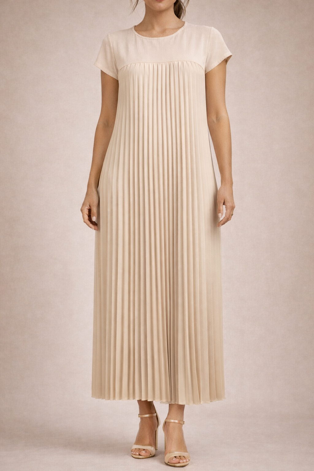 Women's Fluid Pleated Maxi Dress Klara
