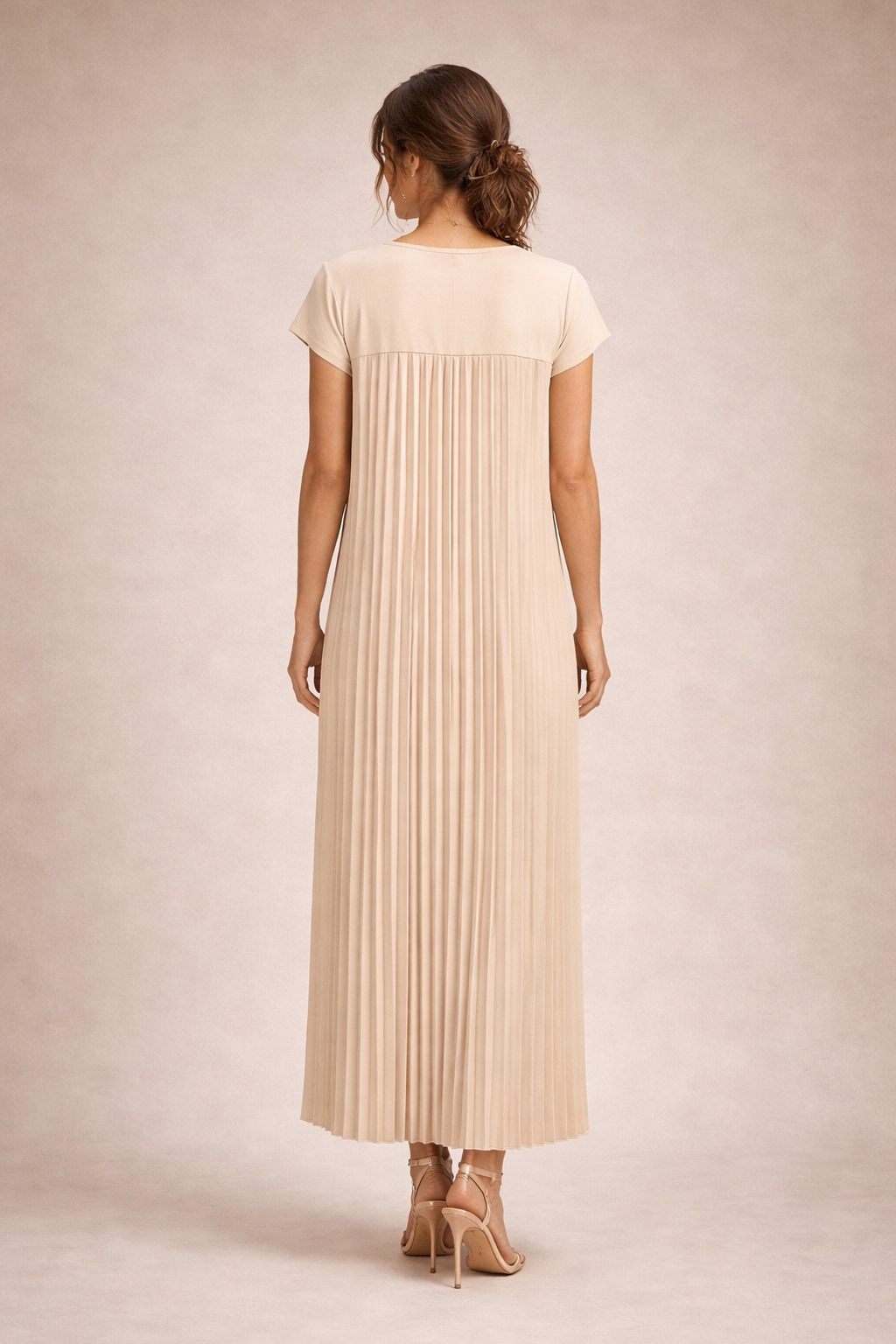 Women's Fluid Pleated Maxi Dress Klara