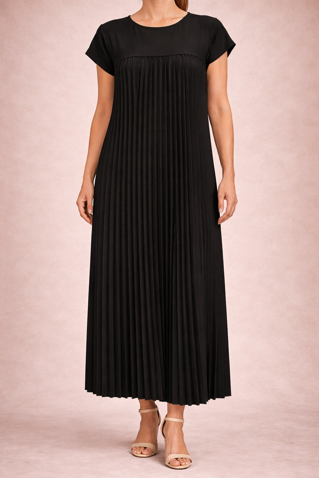 Women's Fluid Pleated Maxi Dress Klara