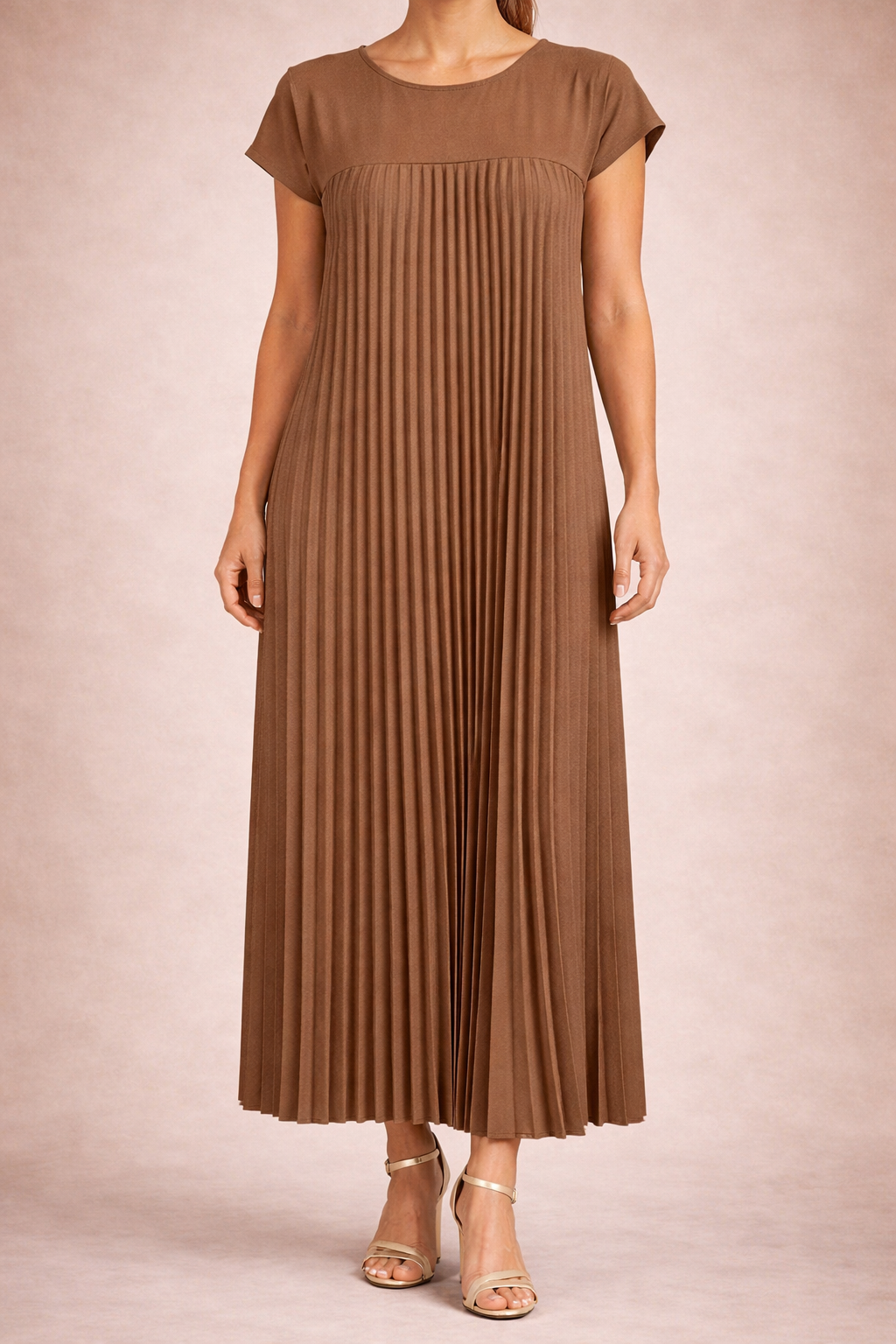Women's Fluid Pleated Maxi Dress Klara